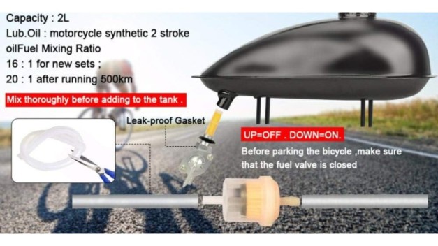 How to install the engine of gas powered bikes 