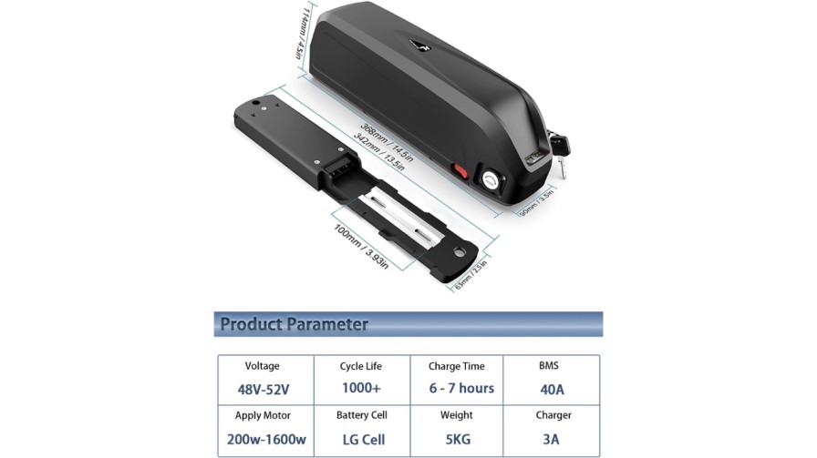 52 Volt Electric Bike Battery
