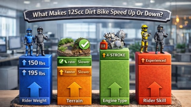 What Makes 125cc Dirt Bike Speed Up Or Down?