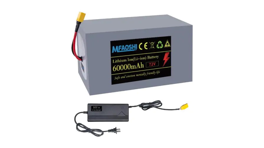 72v 60ah lithium e bike battery with led xt90 connector