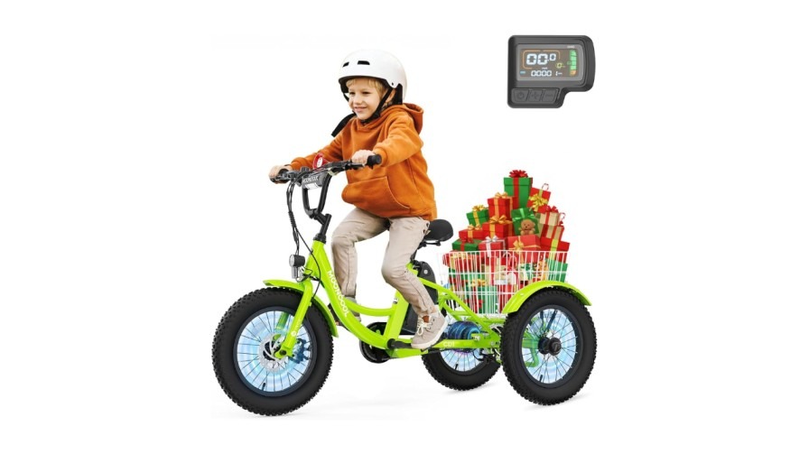  a kid ride an electric motorcycle