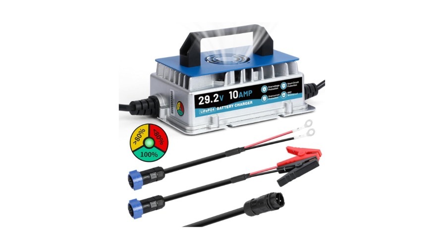 eco worthy 12v 24v 20a 10a lithium lifepo4 battery charger