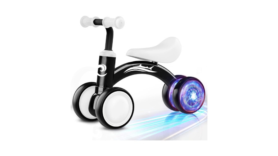 colorful lighting baby balance bike toys for 1 year old