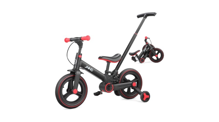 jmmd 6 in 1 toddler bike with push handle for kids