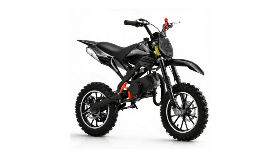 mototec thunder 50cc kids gas dirt bike 2 stroke blue