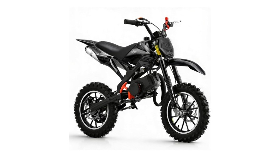 mototec thunder 50cc kids gas dirt bike 2 stroke blue