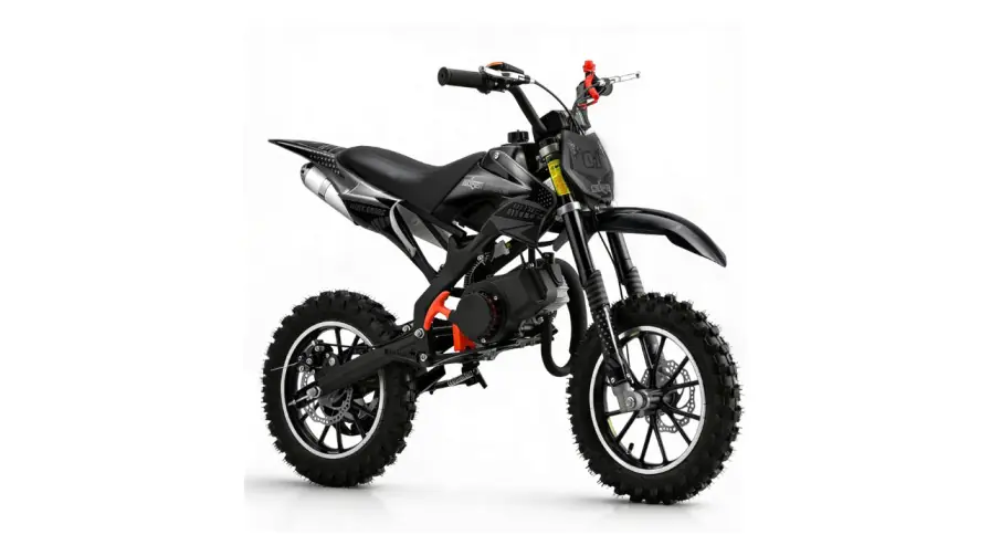mototec thunder 50cc kids gas dirt bike 2 stroke blue