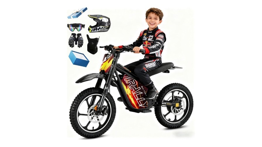 24 volt electric dirt bike with training wheels